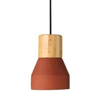 Nordic Cement Suspension Lamp Retro Bedside Solid Wood Pendent Lamp Spherical Glass Hanging Light for y Kitchen Dining Bedroom Chandelier