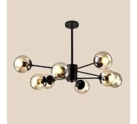 Nordic Chandelier, Living Room Light Fixture Molecular Light Modern Restaurant Lights Postmodern Chandelier Personality Bedroom Lights,Warm Light-8 Heads