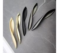 Nordic Classic Drawer Handle Black Gold Handle Wine Cabinet Closet Door Furniture Handles Hardware Beautiful Zinc Alloy Handle(PearlBlack-96)