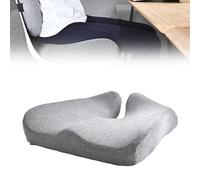 Nordic Comforts Seat & Lumbar Cushion, Nordic Comforts Orthopedic Seat Cushion, Ergonomic Memory Foam Seat Cushion - Relieves Tailbone & Lower Back Pain, Works on Any Chair