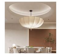 Nordic Cream Fabric Pendant Light - Stylish Chandelier for Living Room, Dining Room, Office & Hotels - Elegant Ceiling Lamp for Contemporary Decor