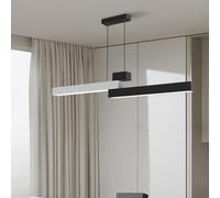 Nordic Creative Chandelier Dimmable Pendant Light Rustproof Iron Hanging 100cm Adjustable Pendant Acrylic shade Suspension Lighting for Meeting Room, Hotel, Museums