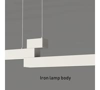 Nordic Creative Chandelier Dimmable Pendant Light Rustproof Iron Hanging 100cm Adjustable Pendant Acrylic shade Suspension Lighting for Meeting Room, Hotel, Museums