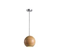 Nordic Creative Flush Mount Wooden Pendant Lamp Minimalist Single Head Sphere Suspension Light E27/E26 Living Room Bedside LED Ceiling Light Small Spotlight Bar Cafe Restaurant Shop Chandelier