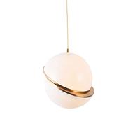 Nordic Creative Modern Single Head round Chandelierden Ball Restaurant Bar Kitchen Island Light Study Bedroom Bedside Personalized Acrylic Indoor Lighting Fixtures/D20 Cm/7.8 Inches