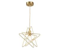 Nordic Creative Star Pendant Light E27 Holder Iron Ceiling Hanging Lighting Fixtures Line Adjustable Business District Showroom Study Room Droplight Bar Counter Attic Pendant Lamp Change for The