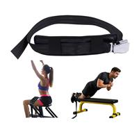 Nordic Curl Training Strap with 66'' Adjustable Webbing, Soft Neoprene Leg Pad and Heavy-Duty Quick-Release Buckle, Ideal for Hamstring Curl and Bodyweight Training