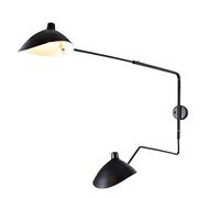 Nordic Dawn Spider Serge Mouille Wall Lights Rotary Long Pole Wall Lamps Bedroom Wall Sconce Creative Living Room Light Fixtures (Size : 95-150cm 2 Head)