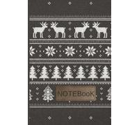 Nordic Deer Knit Notebook: Cozy Black & White Matte Cover | Perfect for Notes, Writing, Journaling & Daily Planning