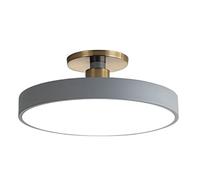 Nordic Design LED Ceiling Light | Semi-Recessed Macaron Style Fixture for Bedroom Decor | Adjustable 3000-6000K Brightness | Modern Illumination Solution