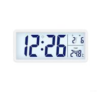 Nordic Digital Wall Clock with Large Screen, Temperature & Humidity | Display, Silent Electronic Desk or Wall Timer with Date, Backlight, Dual Options Living Office