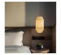 Nordic Fabric Led Pendant Lights Japanese Dining Tea Room Chandelier Lighting Bedroom Hanging Lamp Home Decor Fixtures(3 Changeable Light,A)