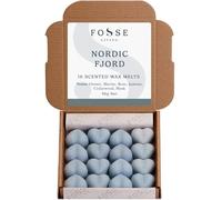 Nordic Fjord Soy Wax Melts 16 Pack | Crisp, Cool & Invigorating | Natural, Vegan & Plastic Free | Up to 96 Hrs Scent | Pet Safe | Handmade in UK - Fosse Living