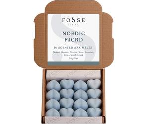 Nordic Fjord Soy Wax Melts 16 Pack | Crisp, Cool & Invigorating | Natural, Vegan & Plastic Free | Up to 96 Hrs Scent | Pet Safe | Handmade in UK - Fosse Living
