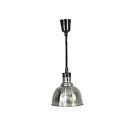 Nordic Food Warming Lamp High Power Supermarket Resaurant Concentrate Heat And Light Heating Multifunctional Pendant Keep Food Fresh(Chrome,24W spot light bulb)