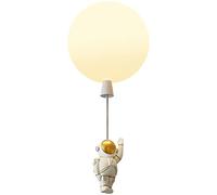 Nordic Frosted Glass Chandelier Astronaut Hanging Ceiling Light Contemporary Pendant Light Suspension Luminaire for Kitchen Island & Living Room Bathroom Foyer