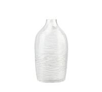 Nordic Glass Vase with Rippled Surface, Large - 17 X 15 X 30 Cm
