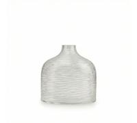 Nordic Glass Vase with Rippled Surface, Small - 19 X 16 X 20 Cm