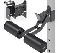 Nordic Hamstring Curl Squat Rack Attachment for 2" x 2" Power Rack with 1/2" or 1" Hole - Adjustable Leg Hold Down Attachment with Premium Leather Surface - for Ultimate Home Gym Experience