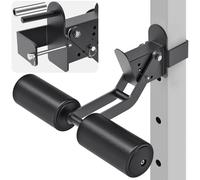 Nordic Hamstring Curl Squat Rack Attachment for 3" x 3" Power Rack with 1/2" or 1" Hole - Adjustable Leg Hold Down Attachment with Premium Leather Surface - for Ultimate Home Gym Experience