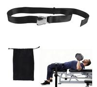 Nordic Hamstring Curl Strap, Polyester Premium Durable Nordic Curl Bench Belt Practical Home Gym Workout Accessories Suitable for Women Men (Black)