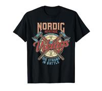 Nordic Heritage Vikings Die Strong In Battle T-Shirt