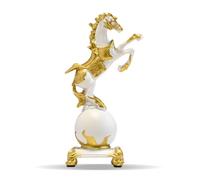 Nordic Horse Decor Resin Creative Horse Model for Living Room Decoration (White)