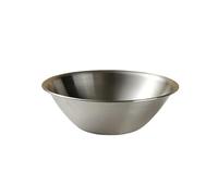 Nordic household round exquisite stainless steel single V-shaped salad bowl -V-shaped bowl (silver)-small 11.5cm