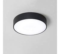 Nordic Human Body Radar Sensing LED Flush Mount Ceiling Light Fixture White Light 6000K18W Ceiling Lamp Frosted lamp Frame Ceiling Lighting for Corridor aisles,Hanging Light(Black,Large