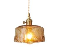 Nordic Industrial Style E27 Base Single Head Pendant Lamp Creative Personality Glass Hanging Light Living Room Dining Room and Corridor Decoration Lighting Fixtures