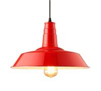 Nordic Industry Style, Personalized Colorful Metal Hanging Lamp Shade, E27 Light Source Single Head Pendant Light, Bedroom Dining Room Bar Decoration Light Fixtures