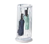 Nordic Iron Art Umbrella Stand - Stylish White Storage Rack for Home & Office - Chic Decorative Holder for Rain Gear Accessories Beach Entryway - Perfect