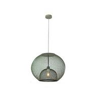 Nordic Iron Mesh Chandelier E27 Socket Fitting Hanging Lamp Industrial Wind Birdcage Pendant Lighting for Restaurant Creative Bar Table Lamp Hotel Showroom Droplight,Yellow