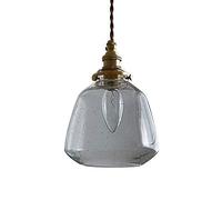 Nordic Irregular Clear Glass LED Pendant Lights Copper Nordic Hanglamp Pendant Lamp for Dining Room Bedroom Lampara Techo Suspension Lighting E27 Change for the better