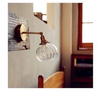 Nordic Japanese Style Copper Wall Lamp Bedroom Bathroom Mirror Light Modern Glass Ball Lights Fixtures Stair Lighting,Versatile Wall lamp