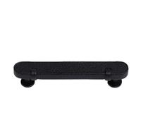 Nordic Leather Furniture Handles Wardrobe Dresser Knobs Cupboard Shoe Cabinet Drawer Round Pull Room Knob LT 0682 Black 96mm