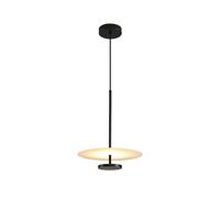 Nordic Led Pendant Lamp Minimalist Chandelier with Warm Light Flying Saucer Design Acrylic & Metal Fixture for Living Room Bedroom Kitchen Island(30cm)