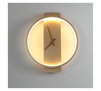 Nordic Led Wall Lamp Art Clock Design Light Creative Aisle Bedroom Living Room Background Wall Sconce Lighting,Simple