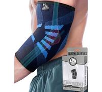 Nordic Lifting Elbow Compression Sleeves for Men & Women - Support for Pain Relief, Tendonitis, Golfer's & Tennis Elbow - Weightlifting Brace for Workout, Arm & Joint Recovery