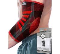 Nordic Lifting Elbow Compression Sleeves for Men & Women - Support for Pain Relief, Tendonitis, Golfer's & Tennis Elbow - Weightlifting Brace for Workout, Arm & Joint Recovery