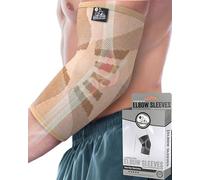 Nordic Lifting Elbow Compression Sleeves for Men & Women - Support for Pain Relief, Tendonitis, Golfer's & Tennis Elbow - Weightlifting Brace for Workout, Arm & Joint Recovery