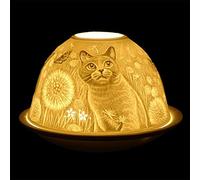 Nordic Light Candle Shade, Cat With Dandelion Tealight Candle Holder, Candle Plate, Lace Gift Idea, Candle Accessories