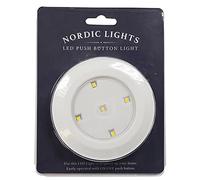 Nordic Lights Push Button LED for Bone Porcelain Candle Shade Tea Light Holder 62601