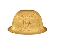 Nordic Lights Tealight Candle Holder for Nan, Set of Shade & Plate, Living Room, or Dining Room Table Decorations, Home Decor Accessories - Porcelain - One Size