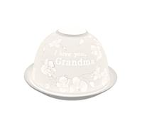 Nordic Lights Tealight Candle Holder, Set of Shade & Plate - Grandma