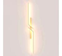 Nordic Linear LED Wall Sconce - Hardwired Geometric Light Fixture, Modern Long Strip Design for Living Room, Bedroom, Hallway, Contemporary Wall Lighting Solution