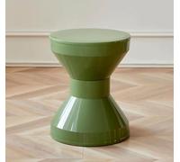 Nordic Low Stool - Creative Small Round Dining & Coffee Table Stool for Living Room Shoe Chan 36x45cm (14.2x17.7in) Stylish Green Home Furniture