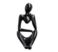 Nordic Luxury Decorative Resin Figurine Unique Art Piece for Enhancing Your Home's Interior Design (Black B)