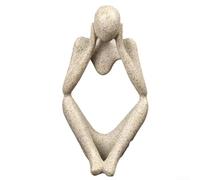 Nordic Luxury Decorative Resin Figurine Unique Art Piece for Enhancing Your Home's Interior Design (Sandstone C)