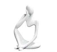 Nordic Luxury Decorative Resin Figurine Unique Art Piece for Enhancing Your Home's Interior Design (White A)